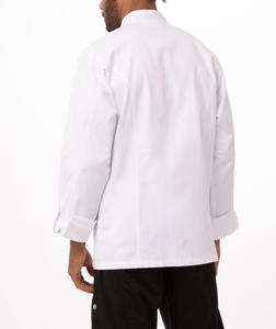 เสื้อเชฟขายส่ง เสื้อแจ็คเก็ตเชฟน้ำหนักเบา เสื้อคลุมบริการร้านอาหารโรงแรม จัดส่งรวดเร็ว - Product Image 1