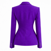 Blazer d'affaires à simple boutonnage NCNW, veste de costume de travail formelle sur mesure de qualité supérieure, veste de costume de bureau professionnelle pour femmes