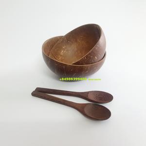 2024 gran oferta 100% juego de cuencos de cáscara de coco desechables de alta calidad naturales diseño Vintage personalizado ecológico sostenible - Product Image 4