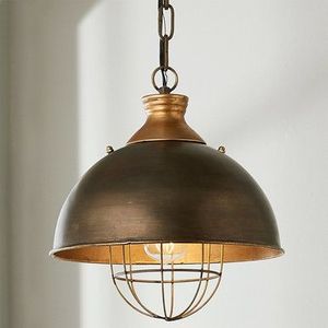 Industrial <b>Black</b> Metal Pendant <b>Light</b> <b>Ceiling</b> Mount Round Shade Indoor Living Room Decor Durable Design - Product Image 3