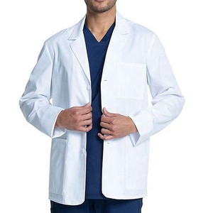 เสื้อกาวน์สำหรับบุรุษและสตรี คุณภาพสูง สำหรับงานห้องปฏิบัติการ แขนยาว สวมใส่สบาย ทนทาน เหมาะสำหรับงานวิจัยทางการแพทย์ - Product Image 1