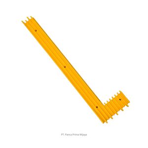 Insert de délimitation jaune de haute qualité pour marchepied d'escalator, droit, SCS319901, Pièces de rechange de sécurité pour escalator - Product Image 4