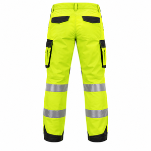 Pantalons de travail de haute qualité à haute visibilité, pantalons de travail réfléchissants, pantalons cargo de sécurité, couleur unie, pantalons de travail personnalisés - Product Image 2