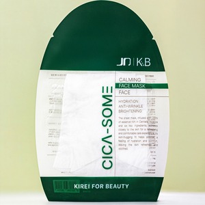[SunCloud] Masque en tissu hydratant au coton et à l'extrait de Cica, Cosmétiques Coréens JD X KIREI pour la beauté, Pack de masques visage CICA-SOME - Product Image 1