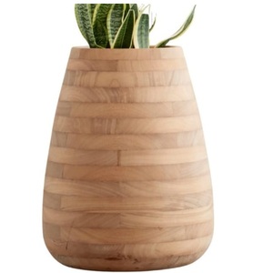 Vase à plantes en bois massif, design classique, pot pour la décoration de la maison et de la table, prix abordable, jardinières en provenance d'Inde - Product Image 4