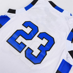 Maillot de basket-ball unisexe en polyester pour l'été, imprimé, uni, respirant, grande taille, pour hommes - Product Image 6