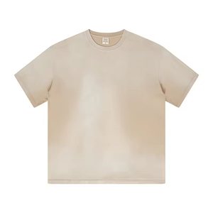 T-shirt unisexe en coton 100% de haute qualité, style hip-hop, coupe ample, broderie personnalisée, séchage rapide, tricoté - Product Image 1