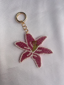 Colgante para bolso hecho a mano, llavero DIY, objetos decorativos de punto de cruz con cuentas completas, forma de pequeños setas de colores - Product Image 5