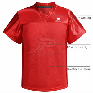 Manufacturer Custom <b>Mesh</b> Football Jersey Sublimation Printed Sports Shirt With Team Name Number And Logo Printing - Product Image 3
