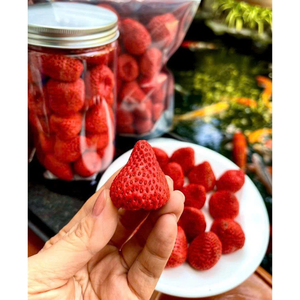 สตรอว์เบอร์รีอบแห้งทั้งลูก รสหวานอร่อย ขนมเบอร์รีธรรมชาติ คุณภาพสูง บรรจุภัณฑ์แบบขายส่ง - Product Image 4
