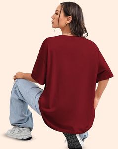 T-shirt pour femme Muscle Car Club, imprimé classique Legend, col rond, coupe ample, décontracté, manches courtes, rouge, jersey 100% coton - Product Image 3