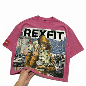 Camiseta Extra Grande Personalizada - Camiseta de Algodón de Alta Calidad para Hombre |   Camiseta con Estampado Personalizado de Estilo Urbano Único - Product Image 2