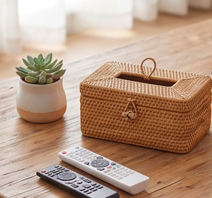 Premium Rattan <b>Napkin</b> <b>Holder</b> With Vintage Design For Dining Room Kitchen Modern Table Decoration And Bathroom Use - Product Image 4