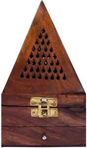 Oferta Especial: Quemador de Incienso de Madera Antiguo Tipo Torre de Pino, Pirámide de Madera para Oud y Bakhoor - Product Image 2