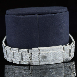 นาฬิกาข้อมือสแตนเลสสตีลทรงกลมหน้าปัด 41 มม. สไตล์ฮิปฮอป ประดับเพชรโมอิสซาไนต์คุณภาพ VVS1 แบบอัตโนมัติจากญี่ปุ่น สำหรับทุกเพศ - Product Image 2