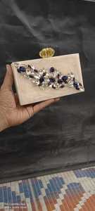 Handmade Epoxy Resin Jewelry Box Irregular Shape Artistic Home Decor <b>Craft</b> Wooden Pattern Clutch - Product Image 3