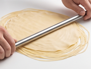 Set of 3 Stainless Steel <b>Rolling</b> <b>Pins</b> in Modern Design with Polished Finished Perfect for Versatile Roti and Dough Making - Product Image 3