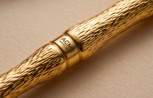 Juego de cubiertos de acero inoxidable Bamboo Gold con mangos dorados, pulido espejo, resistente al óxido, artículo de lujo para bodas, hoteles y resorts. - Product Image 2
