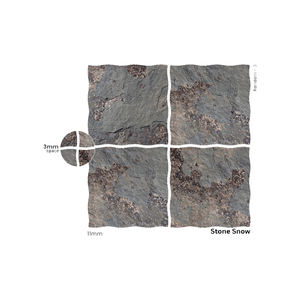 Carreaux de sol en porcelaine polie 500x500mm, antibactériens, à emboîtement, pour applications extérieures et de jardin - Product Image 4