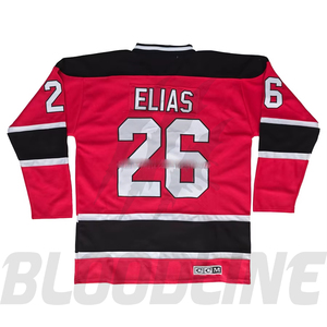 Camiseta de Hockey Roja y Verde para Hombre BLOODLINE, Daneyko 3, con Estampado, Poliéster Transpirable, Servicio OEM para Adultos, Costuras sin Costuras - Product Image 2