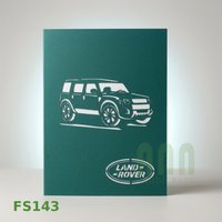 ANN HANDICRAFT Tarjeta de Agradecimiento de Papel 3D Pop-up Hecha a Mano, Personalizada, Duradera, de 4 Colores, con Diseño de Vietnam, Acción de Gracias, Nuevo Landrover y Amistad
