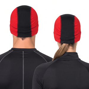 Casquettes de sport OEM en gros, brodées de lettres, pour cyclisme, sous-couches en coton et polyester à séchage rapide, casquettes intérieures unisexes - Product Image 2