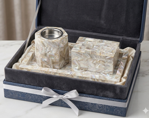 Juego de regalo de quemador de incienso estilo árabe a bajo precio, quemador de bakhoor tradicional, soporte compacto para incienso, quemador de bakhoor hecho a mano con perlas. - Product Image 1