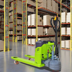 Pálete Elétrica Completa 1500Kg Mini DC Bateria Chumbo-ácido Caminhão De Pálete 1000mm Comprimento Garfo Pneus De Poliuretano-Vendas Diretas Da Fábrica - Product Image 6