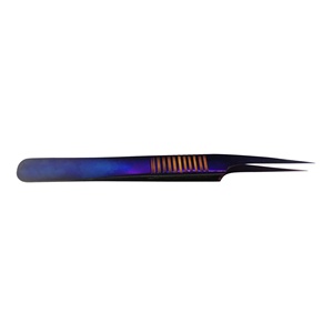 Pinces à cils professionnelles antistatiques Royal Tweezers, couleur personnalisée, en acier inoxydable - Product Image 4