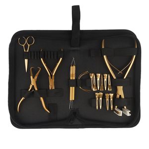 Kit de Herramientas para Extensiones de Cabello, Metálico, Profesional, para Instalación y Remoción, Acabado Dorado - Product Image 1