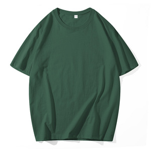 Camiseta de Manga Corta con Cuello Redondo, Color Sólido, Algodón Peinado CVC 190G, Bordado con Logotipo Personalizado OEM, Uniforme Cultural - Product Image 4