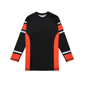 T-shirts de protection solaire UPF50 à manches longues personnalisés avec logo, écologiques, pour hommes, Kimono Jiu Jitsu, 4 pièces/ensemble, shorts de Muay Thai, BJJ, boxe - Product Image 2