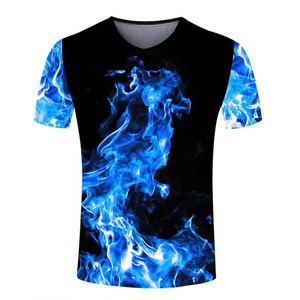T-shirts d'été unisexes à manches courtes coupe ajustée en Spandex/Coton, personnalisables avec logo, style streetwear hip-hop pour hommes - Product Image 1