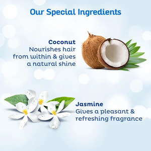 Coffrets de Soins Capillaires à la Fragrance de Jasmin Herbal, Huile Capillaire à la Noix de Coco, Nourrissant en Profondeur à la Vitamine E, Rehausseur de Brillance, Texture Légère, Trois Cent M - Product Image 2