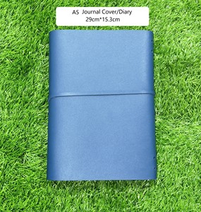 Tanned Notebook Cover Blue Cow Leather A5 And <b>A6</b> Travel Folder Executive Stationery Journal Protector Handcrafted Organizer Plus - Product Image 2