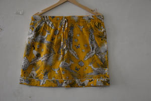 Handmade Indian Hand Block Printed Cotton Casual <b>Shorts</b> for Women <b>Men</b> Peach Orange Floral Summer Beachwear <b>Pj</b> Set Breathable - Product Image 5