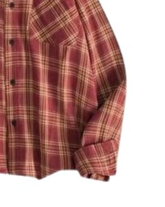 Chemise décontractée à carreaux noirs et blancs pour hommes, en coton et polyester, à manches longues, boutonnée, pour la vente en gros, les offres OEM et l'exportation. - Product Image 6