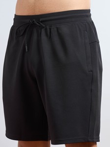 Men's Solid Slim Fit Cotton Breathable Eco-Friendly Elastic Mid Waist Woven Sports Shorts - Product Image 5