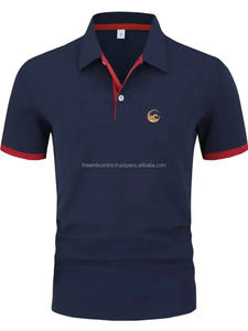 Camisa de golf sólida para hombre, camisa formal de manga corta con solapa de media cremallera para verano, polos para exteriores, polos para hombre - Product Image 6