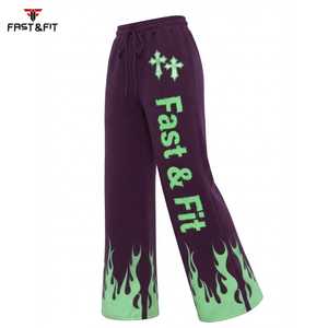 Pantalon de survêtement évasé pour femme, nouvelle collection 2027, haute qualité, couleur personnalisable, satin, hiver, en promotion - Product Image 6