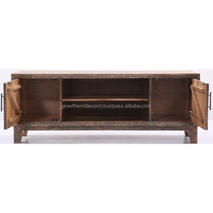 Mueble de TV de madera tallada CNC Premium 2024 con 2 puertas, diseño moderno para almacenamiento y sala de estar, precio Premium TVC Furniture - Product Image 3