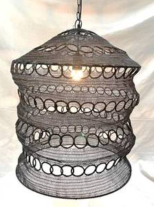 โคมไฟเพดาน LED ดีไซน์โบฮีเมียนทันสมัย แบรนด์ Sonnet Decor รุ่น Luxury ทำจากเหล็กถักมือ แสงวอร์มไวท์ 3500K CRI 80 เหมาะสำหรับที่อยู่อาศัย - Product Image 1