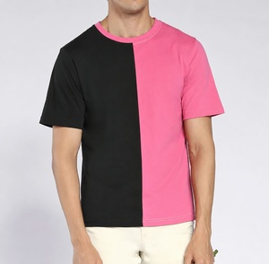 Camiseta de Manga Corta para Hombre, Cuello Redondo, Color Rojo, Blanco y Amarillo, Algodón, Serigrafía en la Parte Delantera, Corte Regular, Informal, Ligera - Product Image 1