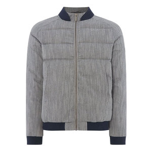 Men's Casual Woolen Bomber <b>Jacket</b> with Nylon Shell Winter <b>Work</b> <b>Jacket</b> Zipper Closure Front Logo Solid Pattern Streetwear Style - Product Image 3
