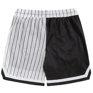 Shorts de basket-ball pour hommes en maille respirante à double couche brodés, 100% polyester, fabricant - Product Image 2