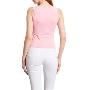 Camiseta sin Mangas de Alta Calidad para Mujer, 100% Algodón, Transpirable, de Secado Rápido, para Gimnasio, Personalizable - Product Image 2