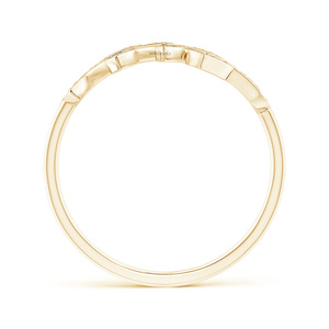 Bague de déclaration de luxe pour femme, inspirée de la nature, avec feuille et vigne, sertie de diamants de laboratoire, en or 10K 14K 18K et argent 925 935 - Product Image 4
