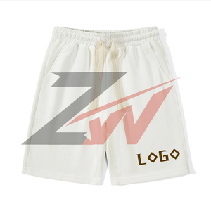 Shorts de bain pour garçons, couleur unie personnalisée, tissés, séchage rapide, taille mi-haute, avec cordon de serrage, inspectionnée par des fabricants OEM - Product Image 4