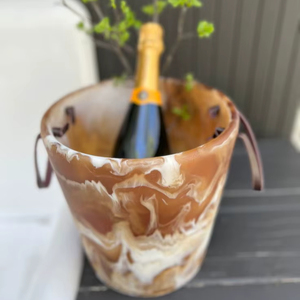 Cubo de Hielo de Resina Premium para Botellas de Vino, Cubo de Hielo Cilíndrico de Resina, Soporte para Vino, Cubo de Hielo de Resina para Champaña, Diseño de Cubo de Hielo - Product Image 1