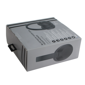 Custom Product Folding Hanging Hanger Box Recyclable for Retail Wireless Headphones Earphones With Window Boxes <b>Packaging</b> - Product Image 3